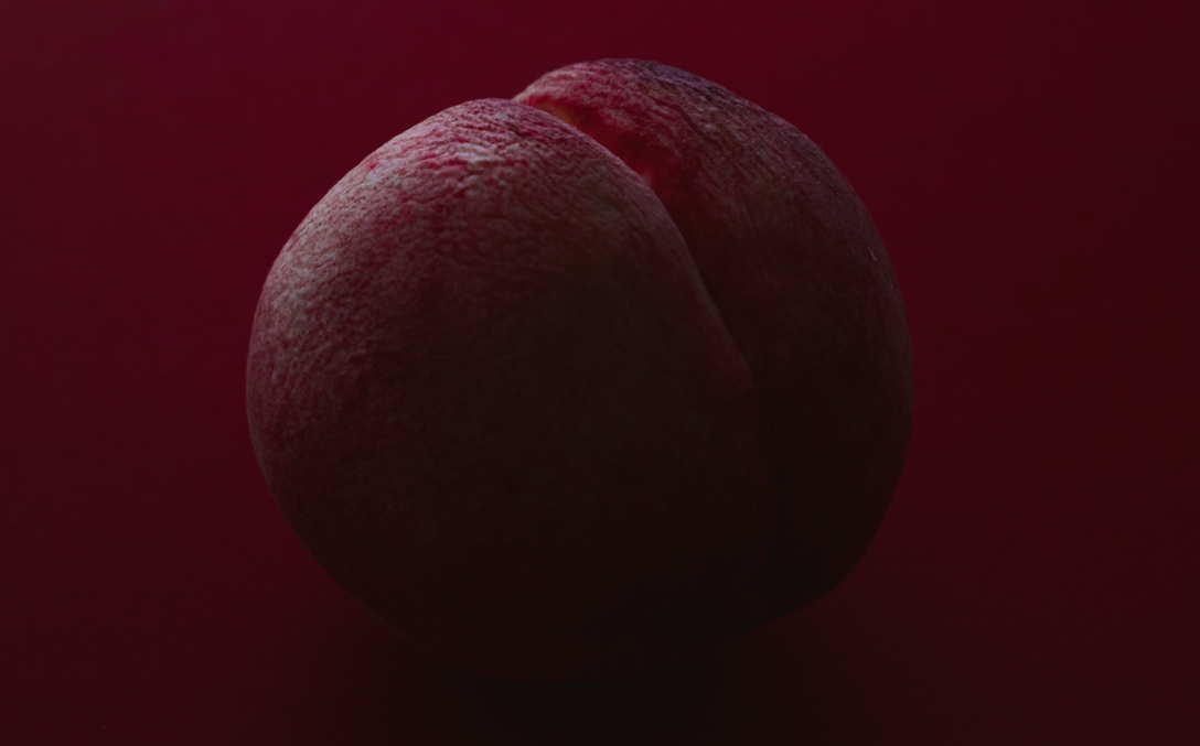 a red peach